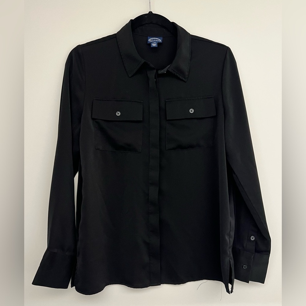 Black Button-Up Shirt